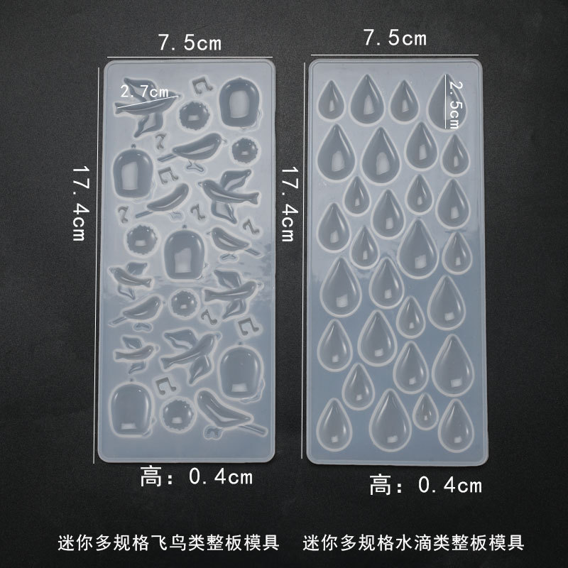 DIY crystal dropper mold, gemstone patch, multi specification star pendant, pendant, sticker, silicone mold