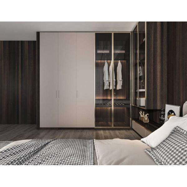 5 Star Hotel Bedroom Sets Modern Style Wooden Wardrobe for Storage Organization