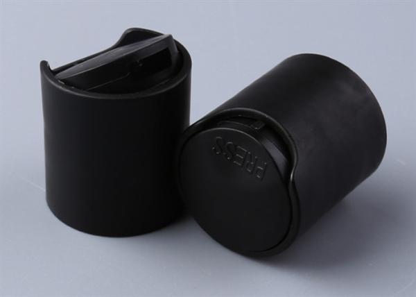 PP Plastic 20 410 Caps , Wood Color Squeeze Bottle Lids Screw On Type