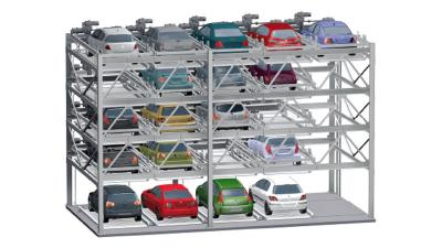 níveis automatizados 2300kg da torre 6 do sistema do estacionamento do carro 12 carros
