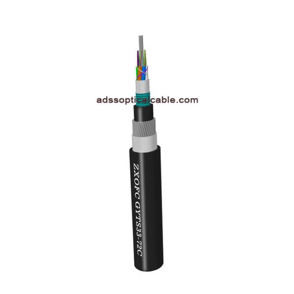 Steel Tape Underwater Fiber Cables GYTS33 Armored G652D UV Resistance