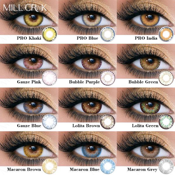 Cosmetic Brilliant Blue Turqoise 14.5 Mm Contact Lenses Oem