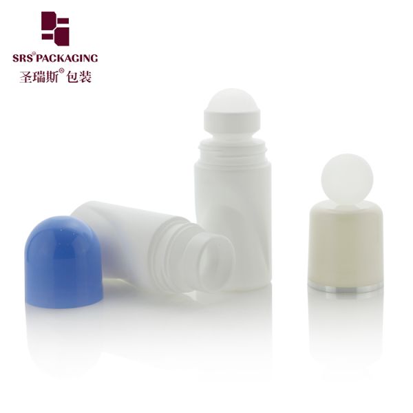 RPPB 50ML Unique Shape Plastic PP Mono Roll On Deodorant Bottle