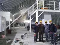 Máquina de fabricação de painéis de parede à prova de fogo