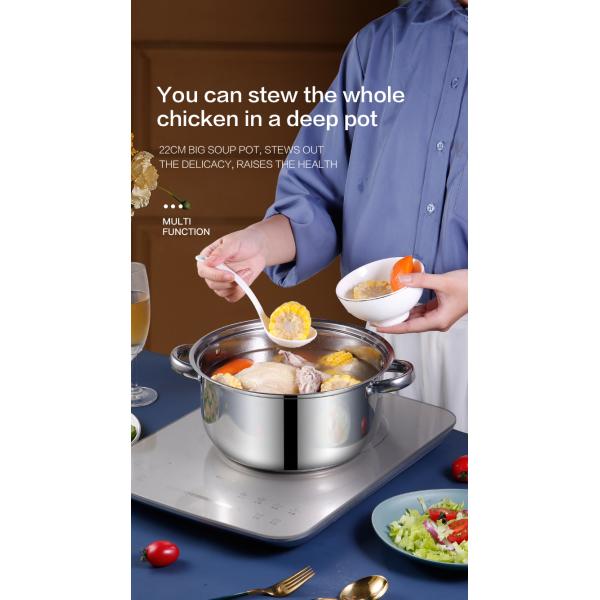 Cookware нержавеющей стали установил изделия кухни 10 частей варя набор бака