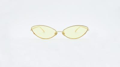 Small Cateye shape Sunglasses metal  frame Summer outdoor fashion Eyeglasses UV 400 Men Women