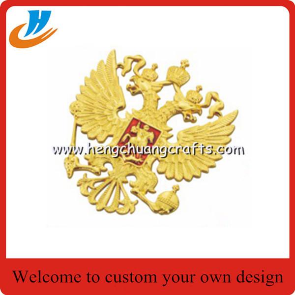 Russia badge,police pin badge,gold metal lapel pin large wholesale