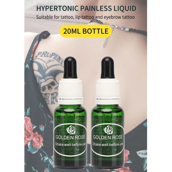 Golden Rose Microblading Tattoo Anesthetic Liquid For Semi-permanent Makeup Pain Relief 20ml/bottle