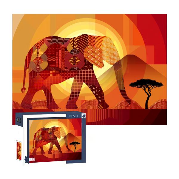 1000-Piece Custom Printed Educational Jigsaw Puzzle