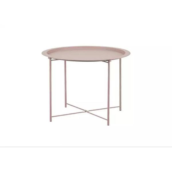 All Iron Round Shape Tea Coffee Side Beach Patio Table Living Room Furniture