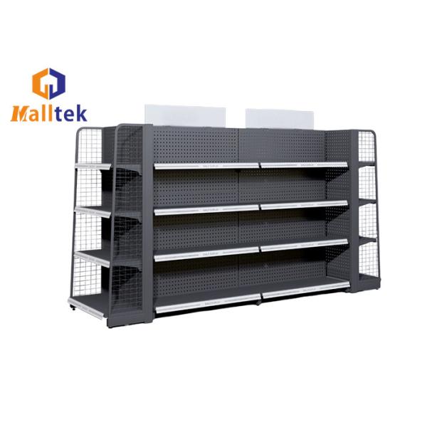 Customized Supermarket Gondola Shelving System Gondola Stand Shelf 5 Layers