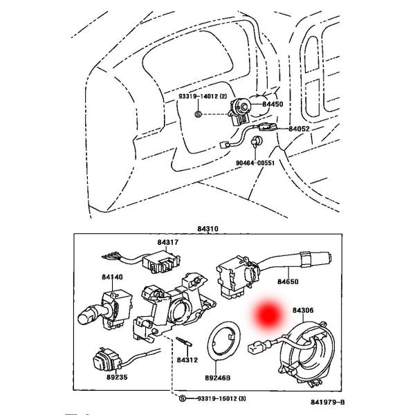 OEM 84306-60050 8430608030 SPIRAL CABLE CLOCK SPRING FOR TOYOTA COROLLA