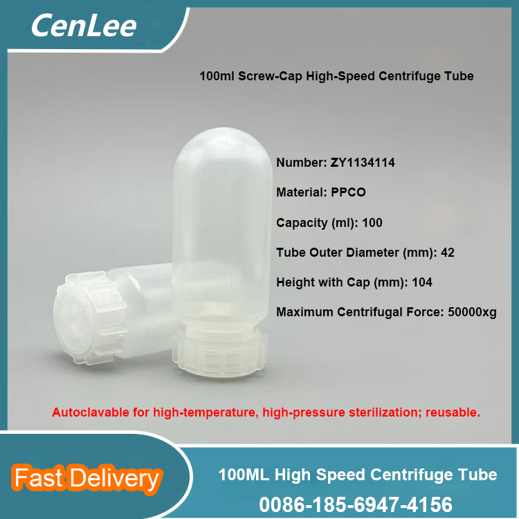 Large Volume 100ml Centrifuge Tubes for Lab Sample Processing