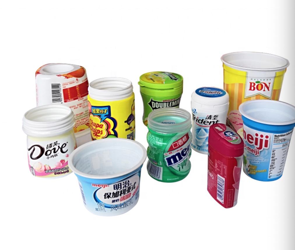 PP Yogurt Butter Pot Yoghurt Cup Shrink Film Labeling Machine Shrink Sleeve Label Applicator