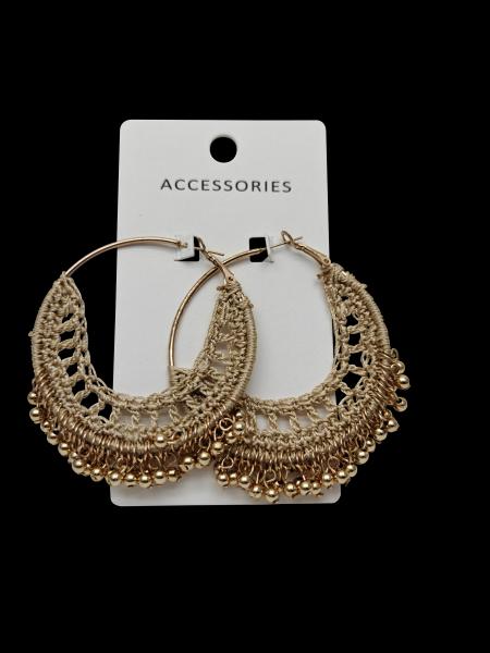 Bohemian Hoop Earrings Vintage Floral Drop Pendant Jewelry