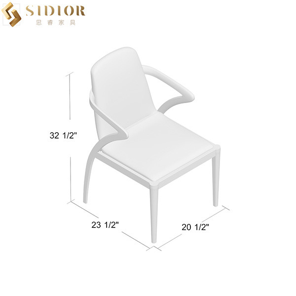 ODM Fabric Upholstery Classic Cafe Dining Chair Solid Wood Frame 52cm Length