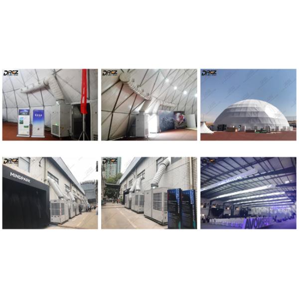 Portable 8 Ton Trailer Air Conditioner , 10HP Self Contained Dome Tent Cooling System