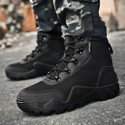 Chaussures tactiques de camouflage de taille moyenne respirantes absorbant la sueur