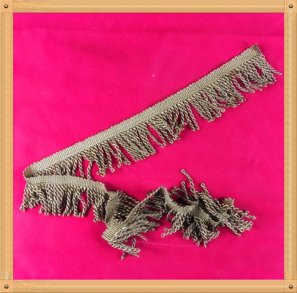 2017 Factory Direct Hot Sales New Style Brown Color Polyester Bullion Tassel  fringe For Curtain