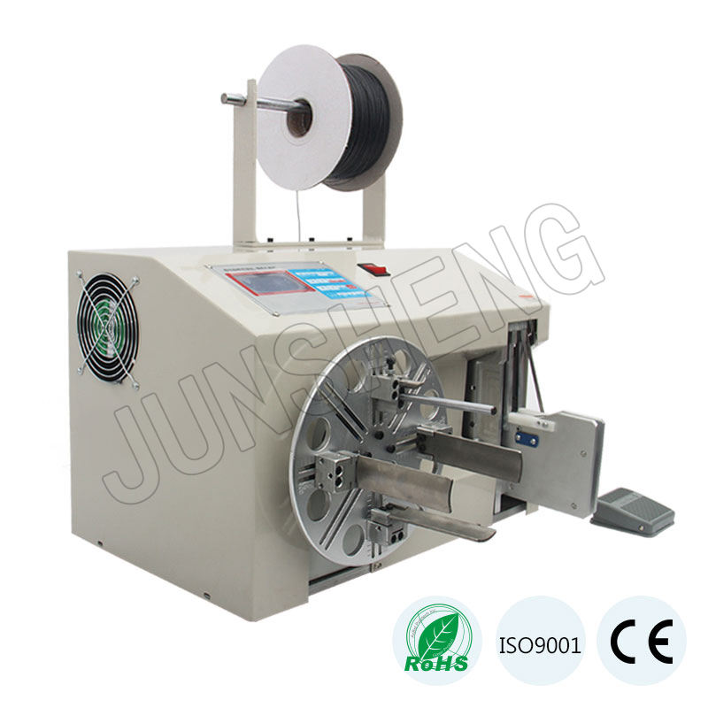 220V / 380V Electric Wire Coiling Machine Semi Auto Wire Bundling Machine
