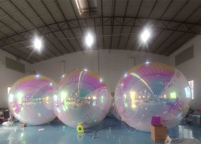 Красочная сфера зеркала рождества шарика PVC 2.0m раздувная отражательная