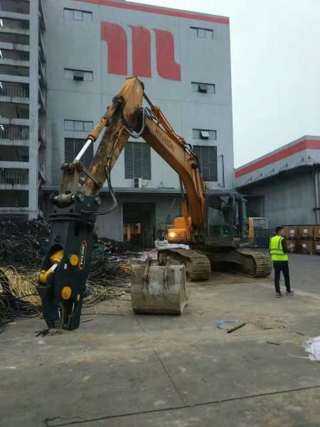 BEIYI BY-CS hydraulic scrap shear for Excavator multifunctional steel cutter rotary type on  sales