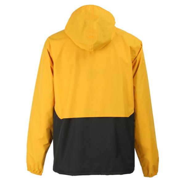 Customized O Neck Hooded Outdoor Jacket Mens Standard Thickness Sports Clothes