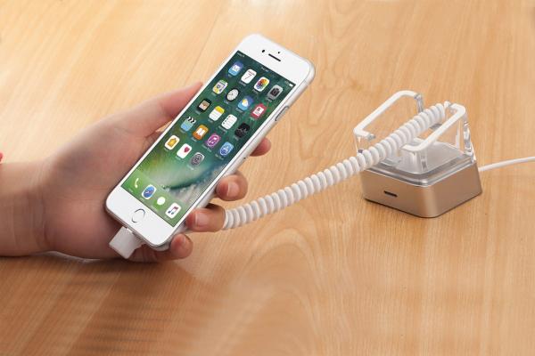COMER New acrylic display alarm stands for tablet android mobile iphone with charging cord