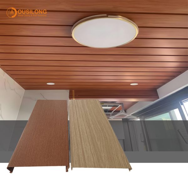 Stripwidth 50mm to 300mm aluminum strip ceiling customizable production requirement as you require ideal for commercial and residential projects