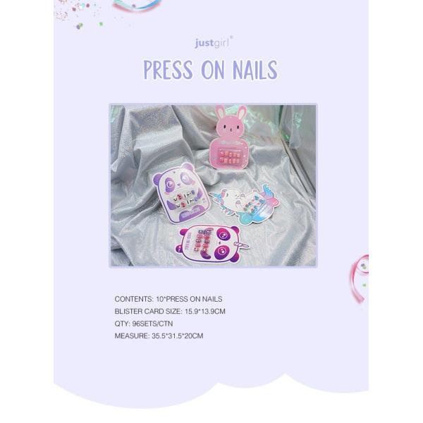 Delicate Acrylic Press On Nails With Glue Full Cover Artificial Press On Nails