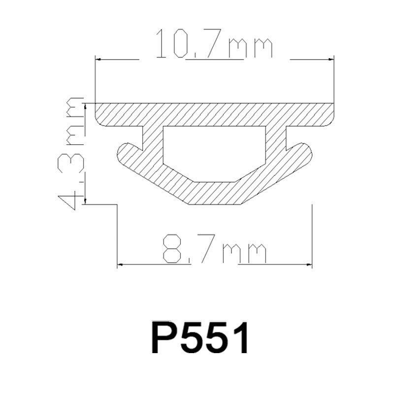 крышка резиновой прокладки PVC 12*5.5mm для паза винта
