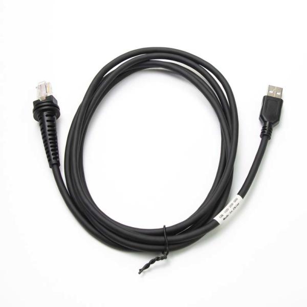 Straight PVC Serial Cable Usb To Rj45 6.5ft For Barcode Scanner