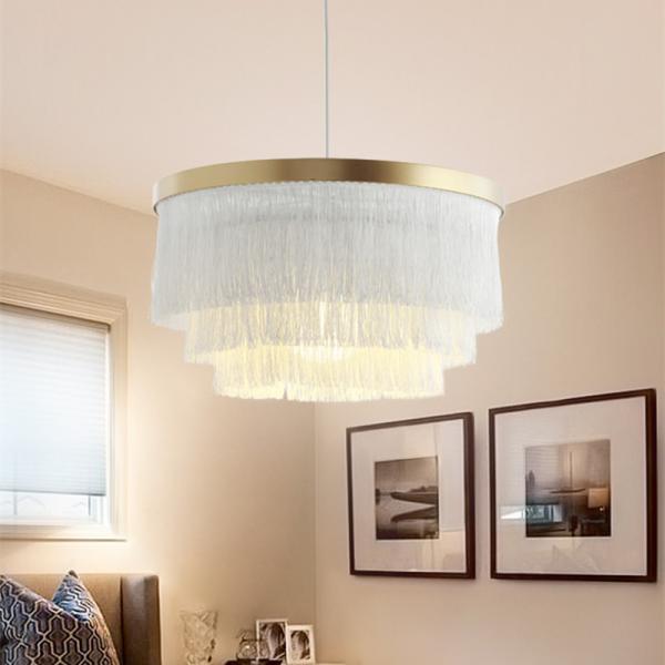 Round Chandelier Lighting Dining room Bar Kitchen fringe lamp suspension light(WH-MI-252)