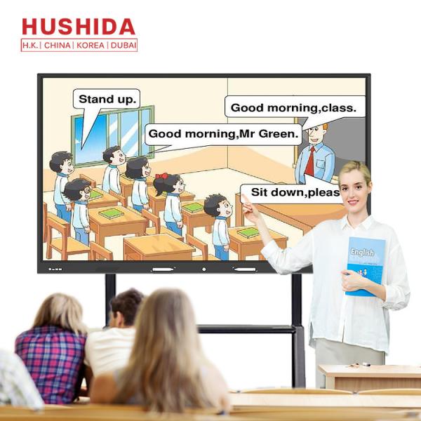 High Resolution 1080P Touch Screen Interactive Whiteboard 55 Inch