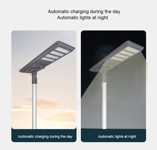 30W 40W 50W Stand Alone Solar Powered Street Light With Sensor Dimming Timing Saving