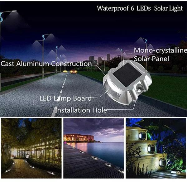 Luzes à terra postas solares exteriores do diodo emissor de luz, nas luzes à terra da entrada de automóveis do diodo emissor de luz