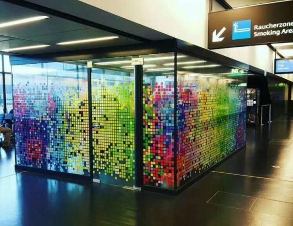 Colorful Roof Ceiling Divider Pvb Toughened Laminated Glass