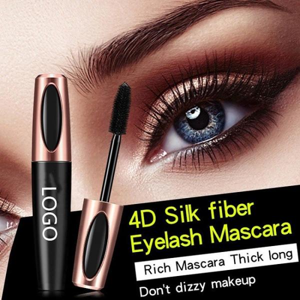 4D Waterproof Silk Fiber Eyelash Mascara Nourishing Planted Ingredients