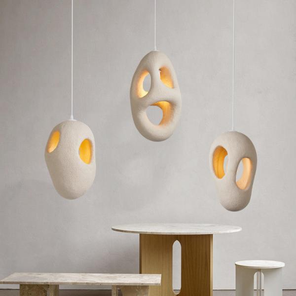 Oval Bar Counter Chandelier Bedroom Bedside Home Hanging Light Nordic Kitchen Pendant Lamp