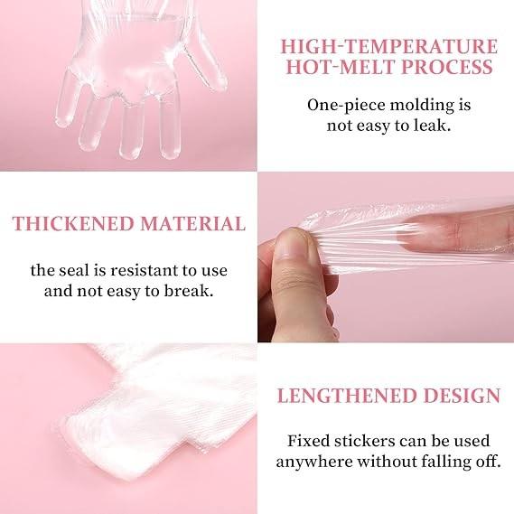 Paraffin Wax Liners Bags, Disposable Mitts Booties Plastic Socks And Gloves Liners For Hand & Foot Hot Wax