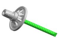 Acoplador 120mm longo anticorrosivo alto da fibra de vidro para a cavidade de GFRP e os parafusos contínuos no projeto a pouca distância do mar