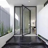 Aluminium Frame Glass Pivot Door with EPDM Rubber Seal Strip for Customer Satisfaction