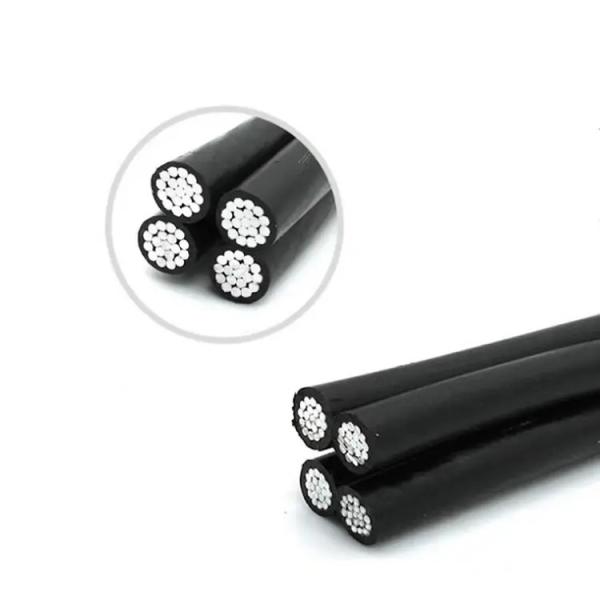 Architectural Lighting Twisted Aluminum Aerial Bundled Cable For Overhead Laying And Power Transmission Cable