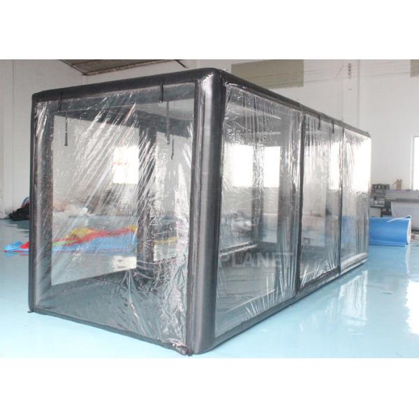 Шатер витрины черного брезента PVC рамки воздухонепроницаемый раздувной