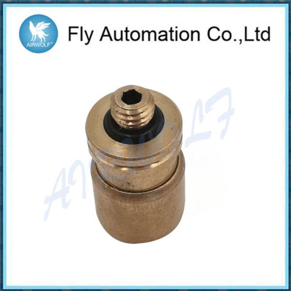 Straight joint EISELE Yellow Brass M6*5 Pneumatic Fast twist joint