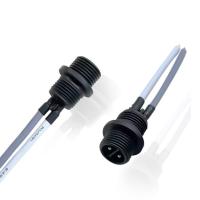 Connecteur de montage de panneau M12 imperméable à l'eau à verrouillage par poussée