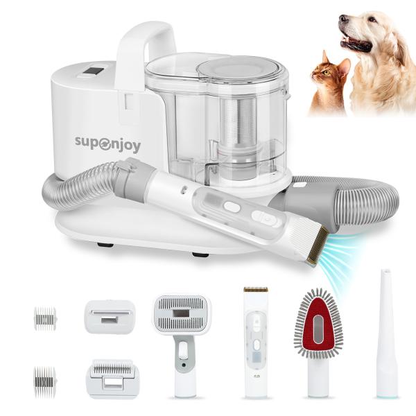 Ferramenta de vácuo de limpeza de animais de estimação personalizável de 300W para cortar cabelo Acessórios de pente