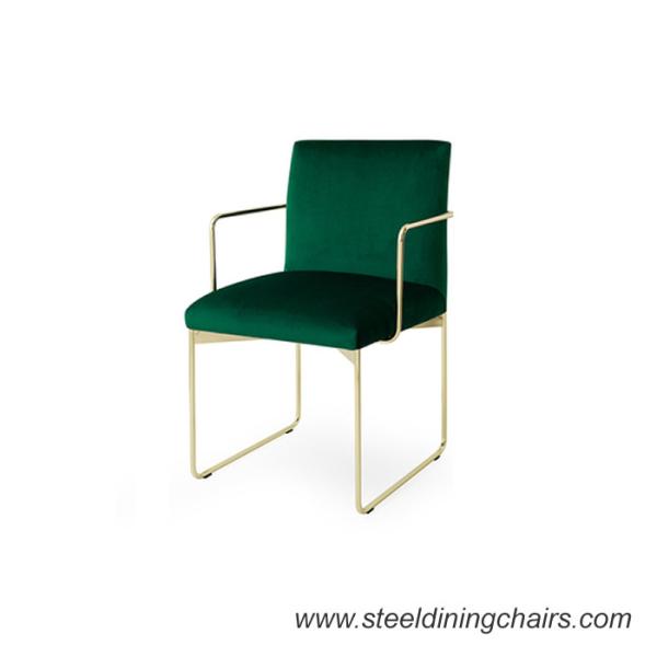 520mm 780mm Metal Upholstered Dining Chairs