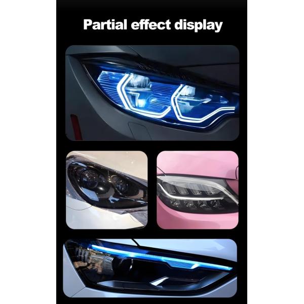 TPU Car Headlight Film Hydrophobic Anti Scratch Car Wrap Film Automobile Tail Lamp Film