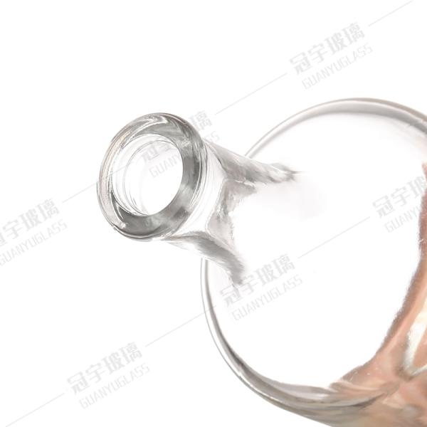 Стеклянная бутылка на заказ 700 мл 750 мл Длинная шея Прозрачный воротник